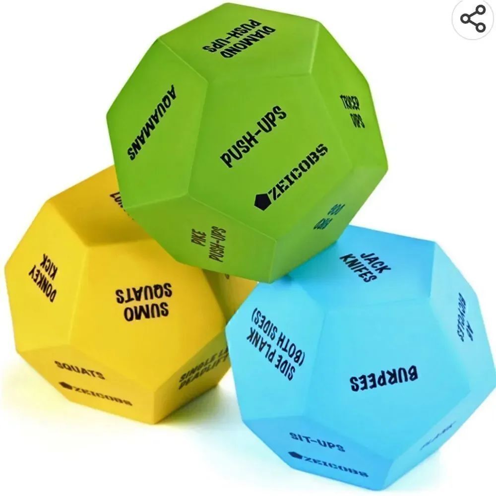 Zeicobs Workout Dice Set of 3 - Picture 2 of 10